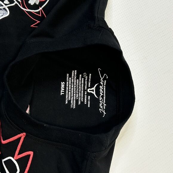 Screenshot Brand Black T Shirt Small Ice Cream Baseball Graphics Streetwear Hip - Picture 5 of 8